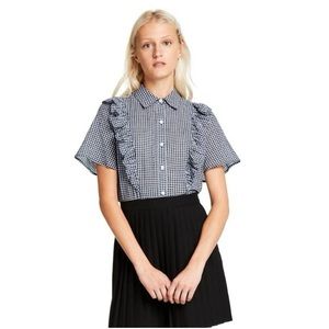 Sandy Liang x Target Gingham Ruffle Shirt